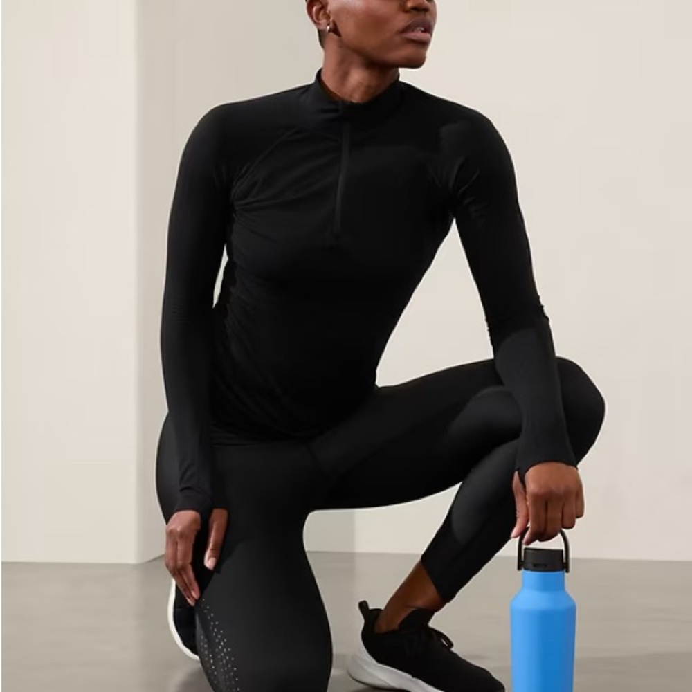 Athleta Momentum Half Zip Solid
